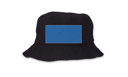 Bucket hat decoration placement